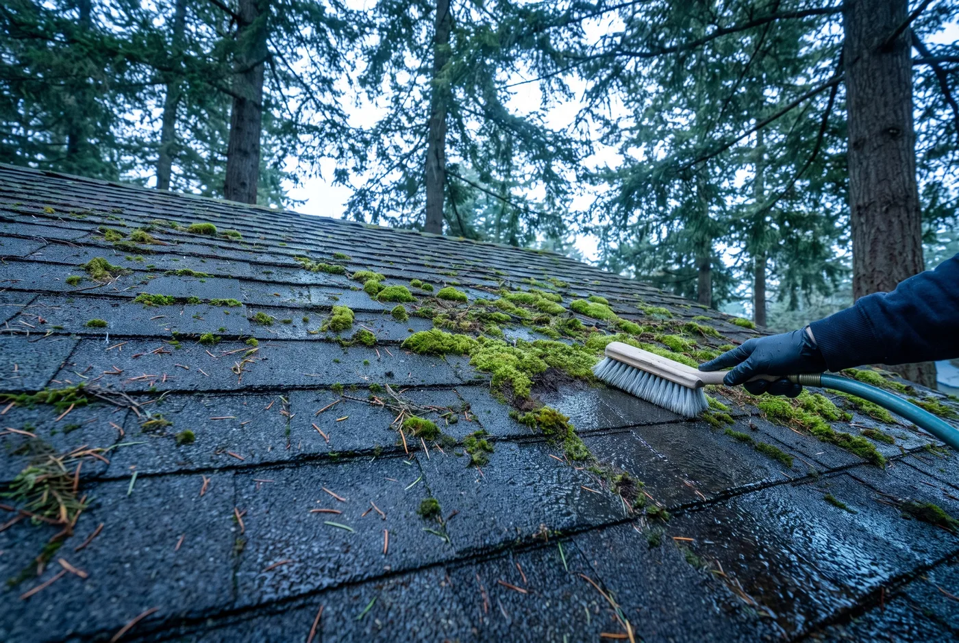 Moss Treatment & Roof Cleaning in Whatcom County